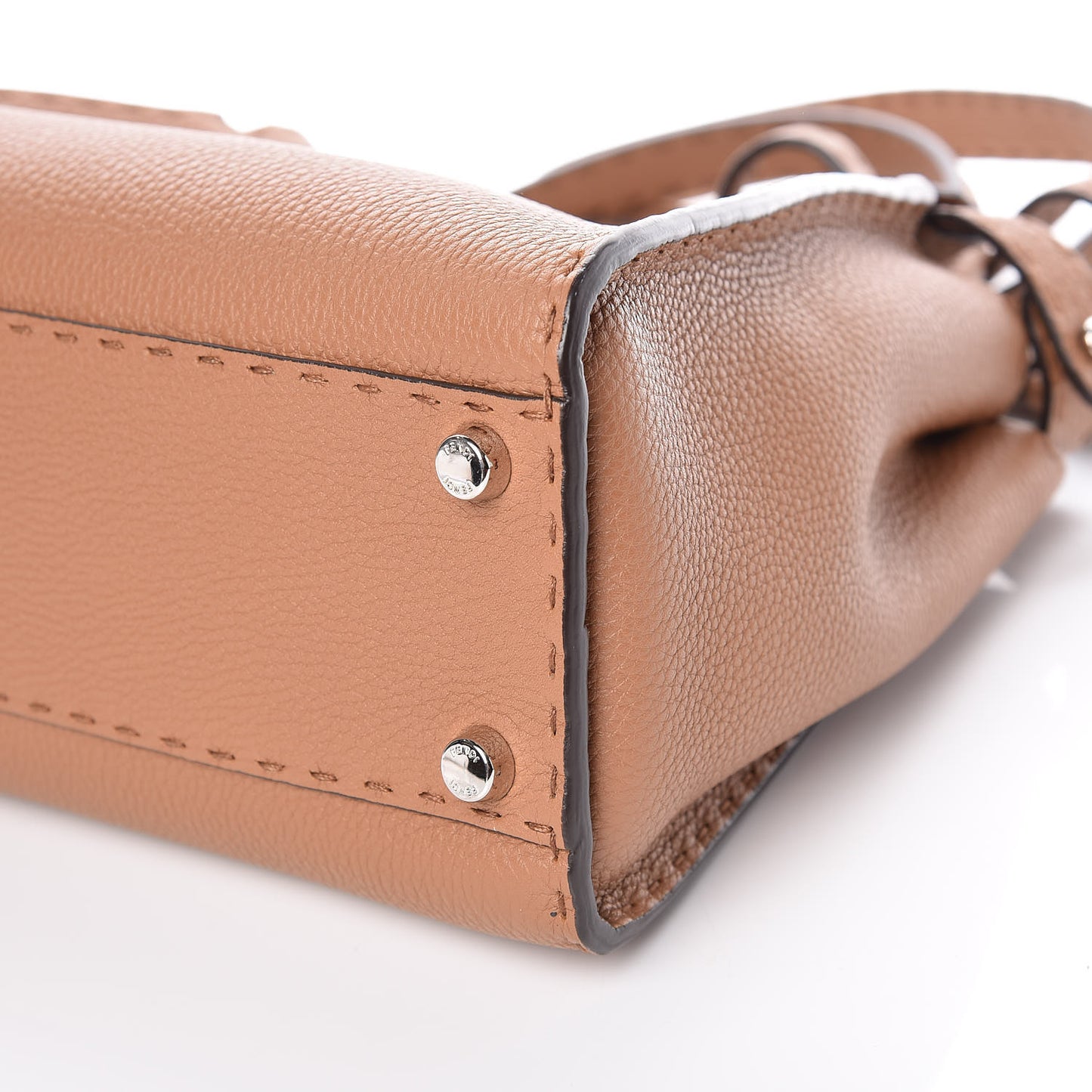 Cuoio Romano Selleria Bi-Color Medium Peekaboo Iconic Satchel Mou Deserto