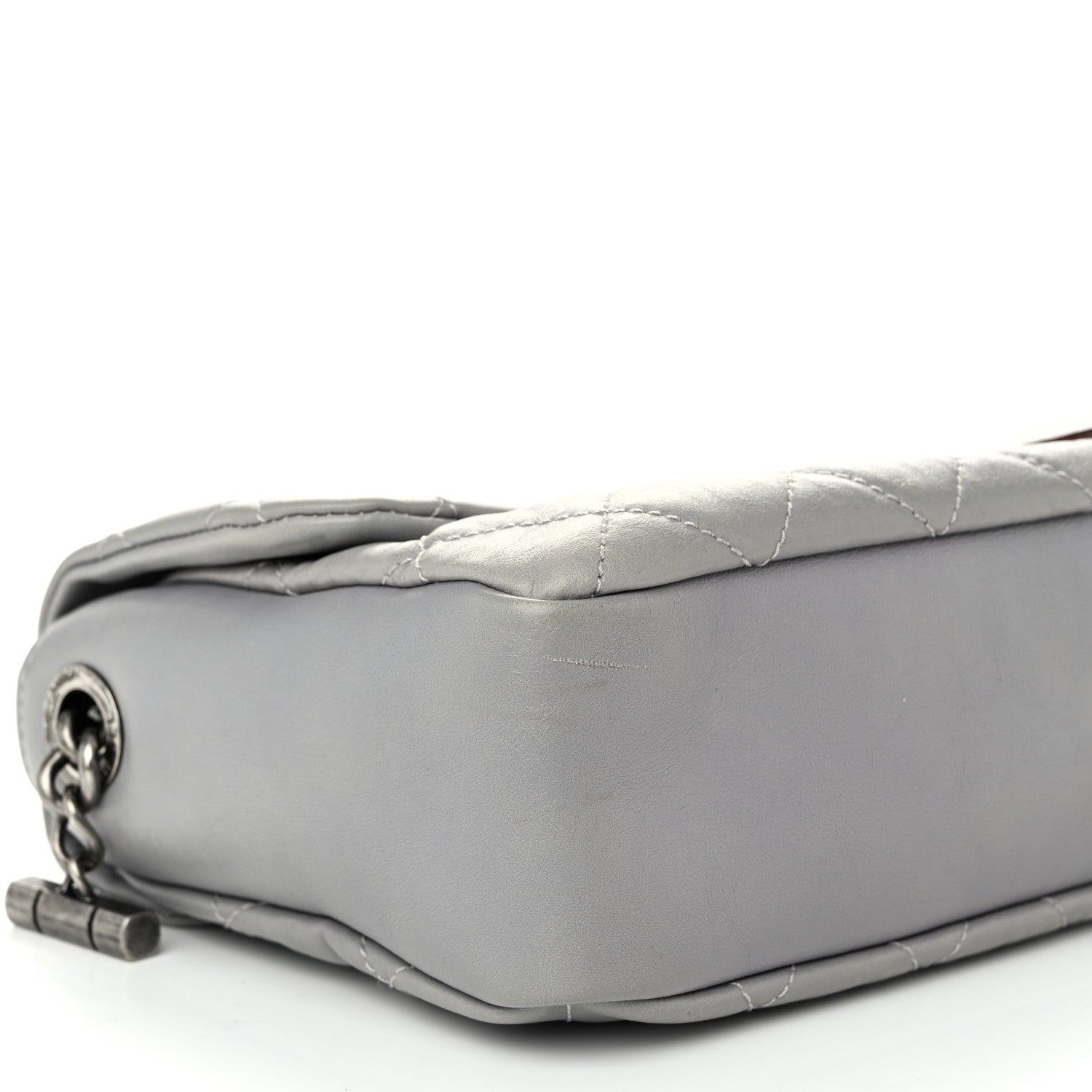 Chanel Calfskin Large Country Chic Flap Grey 9 of 11