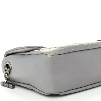 Chanel Calfskin Large Country Chic Flap Grey 9 of 11