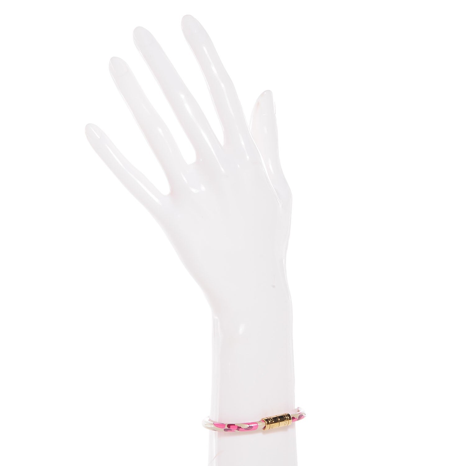 Louis Vuitton Leopard Keep It Bracelet 17 Blanc Corail 2 of 5