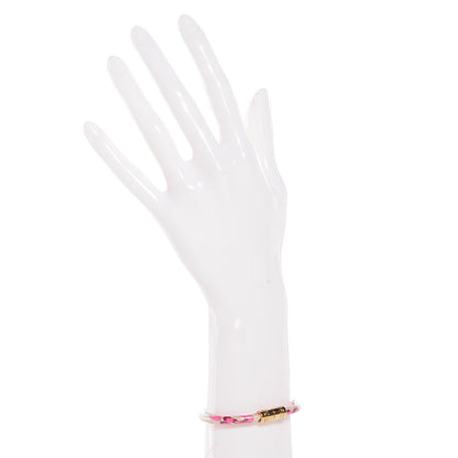 Louis Vuitton Leopard Keep It Bracelet 17 Blanc Corail 2 of 5