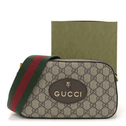 Gucci GG Supreme Monogram Web Neo Vintage Shoulder Bag Beige New Acero Crop 13 of 13