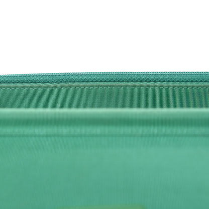 Chanel Tweed Fringe Wallet On Chain WOC Black Green 11 of 11