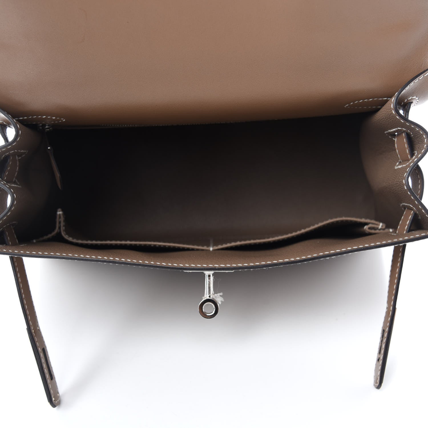 Hermes Tadelakt Kelly Sellier 28 Etoupe 5 of 13