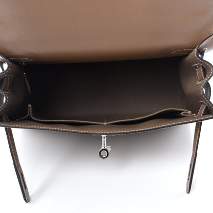 Hermes Tadelakt Kelly Sellier 28 Etoupe 5 of 13