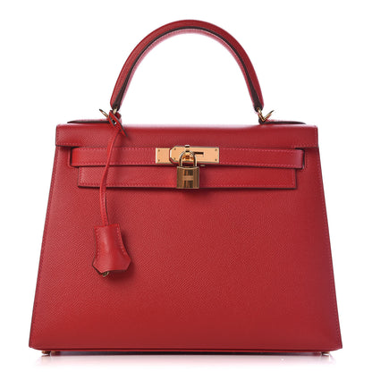 Hermes Epsom Kelly Sellier 28 Rouge Casaque 1 of 41