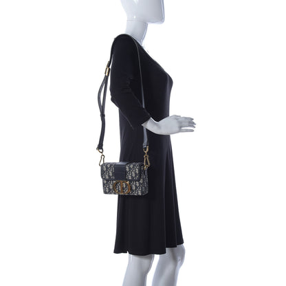 Christian Dior Oblique 30 Montaigne Box Bag Blue 2 of 12