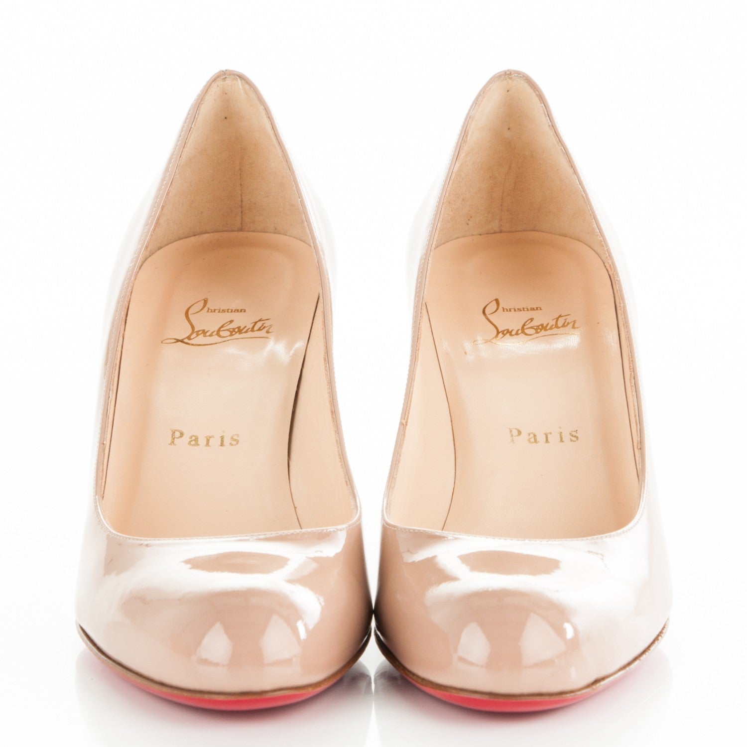 Christian Louboutin Patent Simple 70 Pumps 39.5 Nude 2 of 7