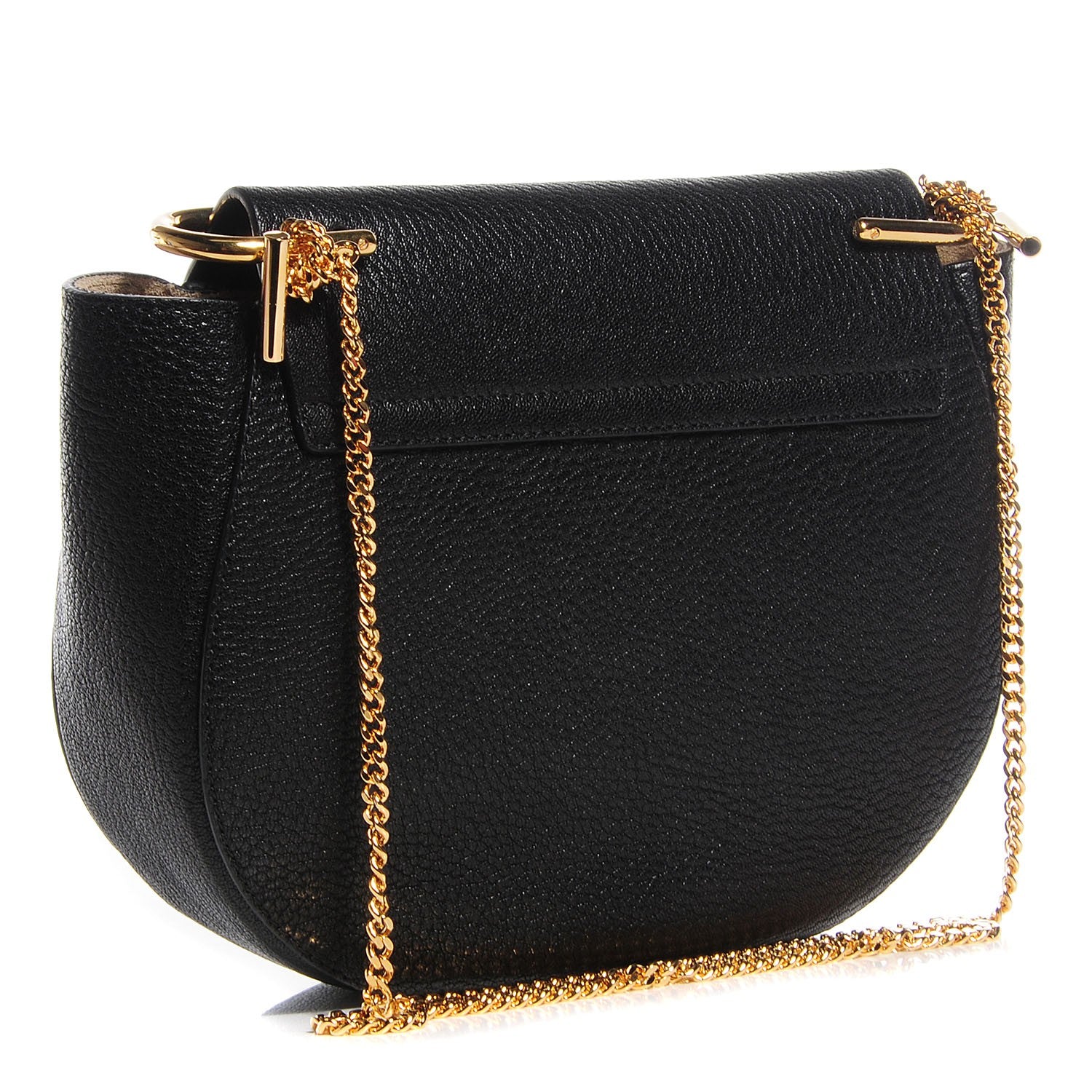 Chloe Grained Lambskin Drew Shoulder Bag Black 3 of 10