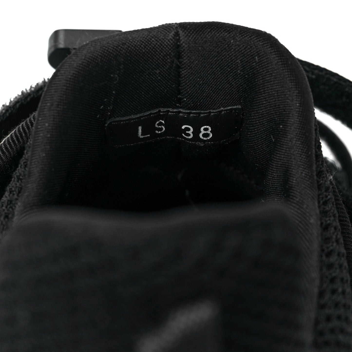 Shiny Oblique Technical Fabric Nylon Womens D-Wander Sneakers 38 Black