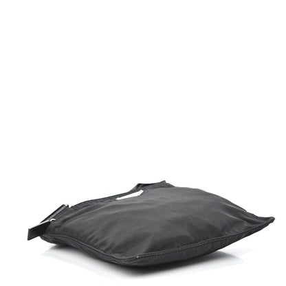 Prada Nylon Small Flat Messenger Bag Black 3 of 13