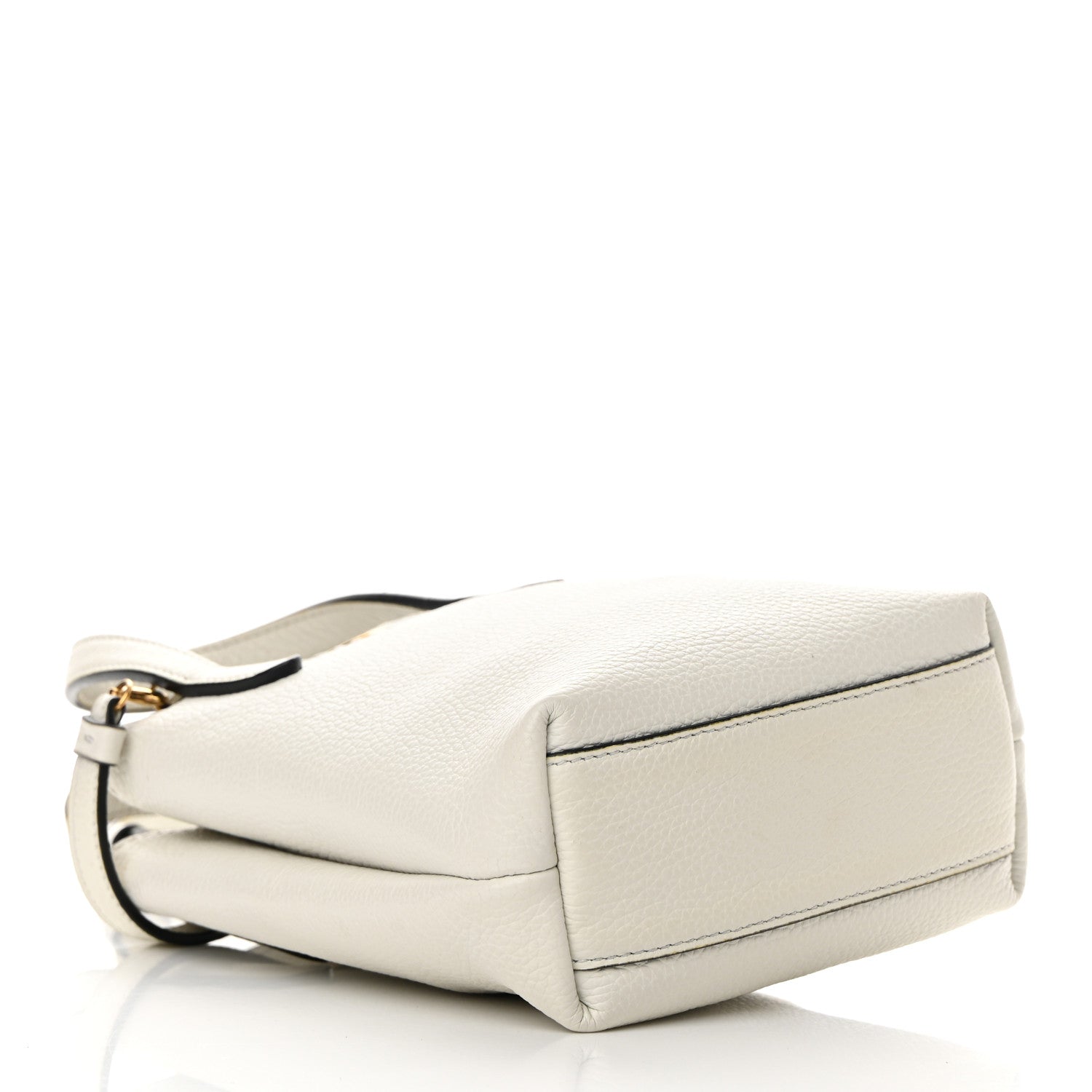 Salvatore Ferragamo Tumbled Calfskin Gancini Mini Bag White 4 of 13