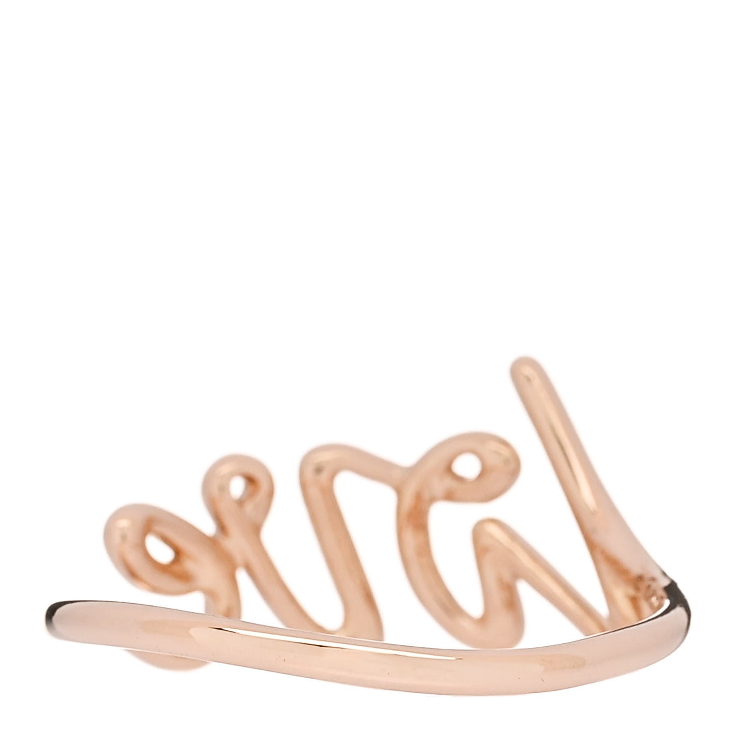 Tiffany 18K Rose Gold Paloma's Graffiti Love Ring 56 7.75 3 of 6