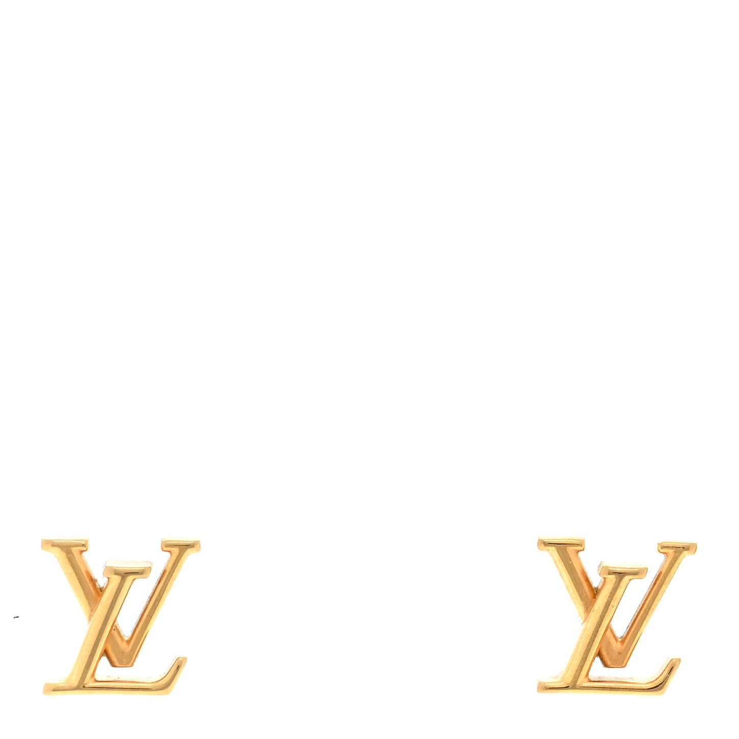 Metal LV Iconic Earrings Gold