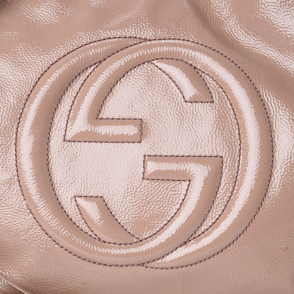 Gucci Patent Medium Soho Chain Shoulder Bag Dark Cipria 13 of 13