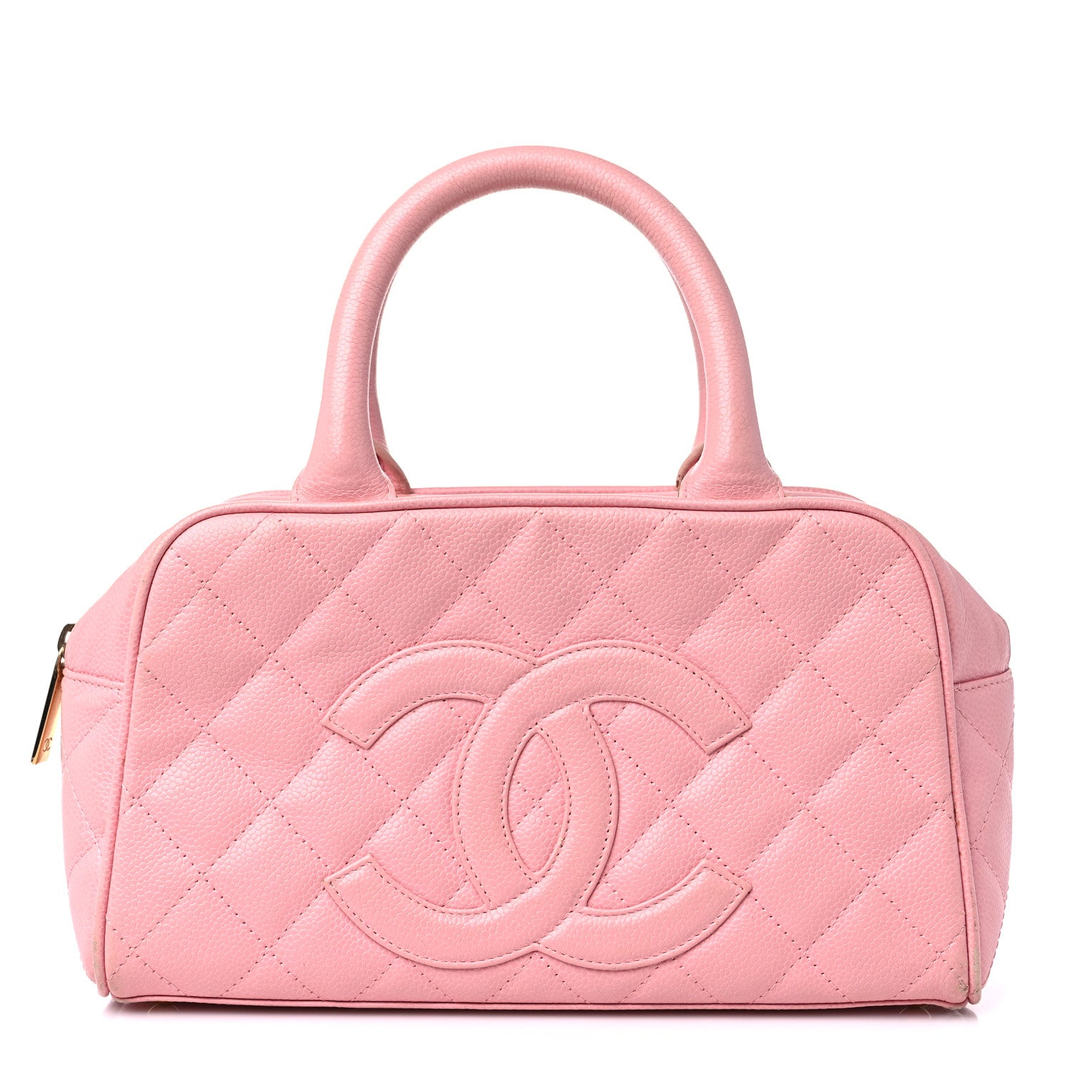 Chanel Caviar Quilted Small Bowler Pink 1 of 16