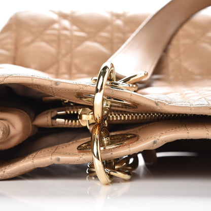 Christian Dior Lambskin Cannage Small Dior Soft Shopping Tote Beige 8 of 12
