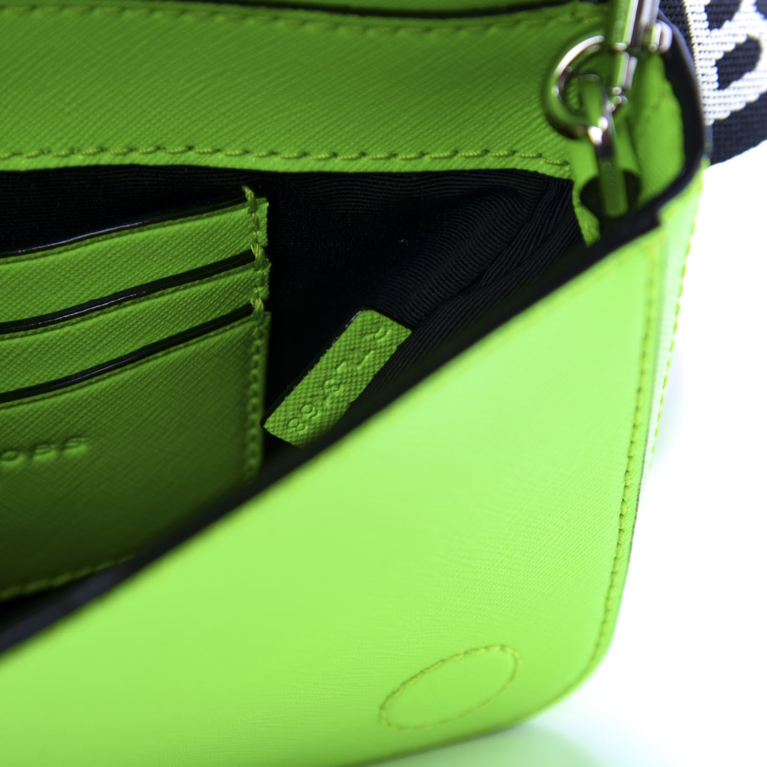 Marc Jacobs Saffiano Hip Shot Belt Bag Bright Green 8 of 9