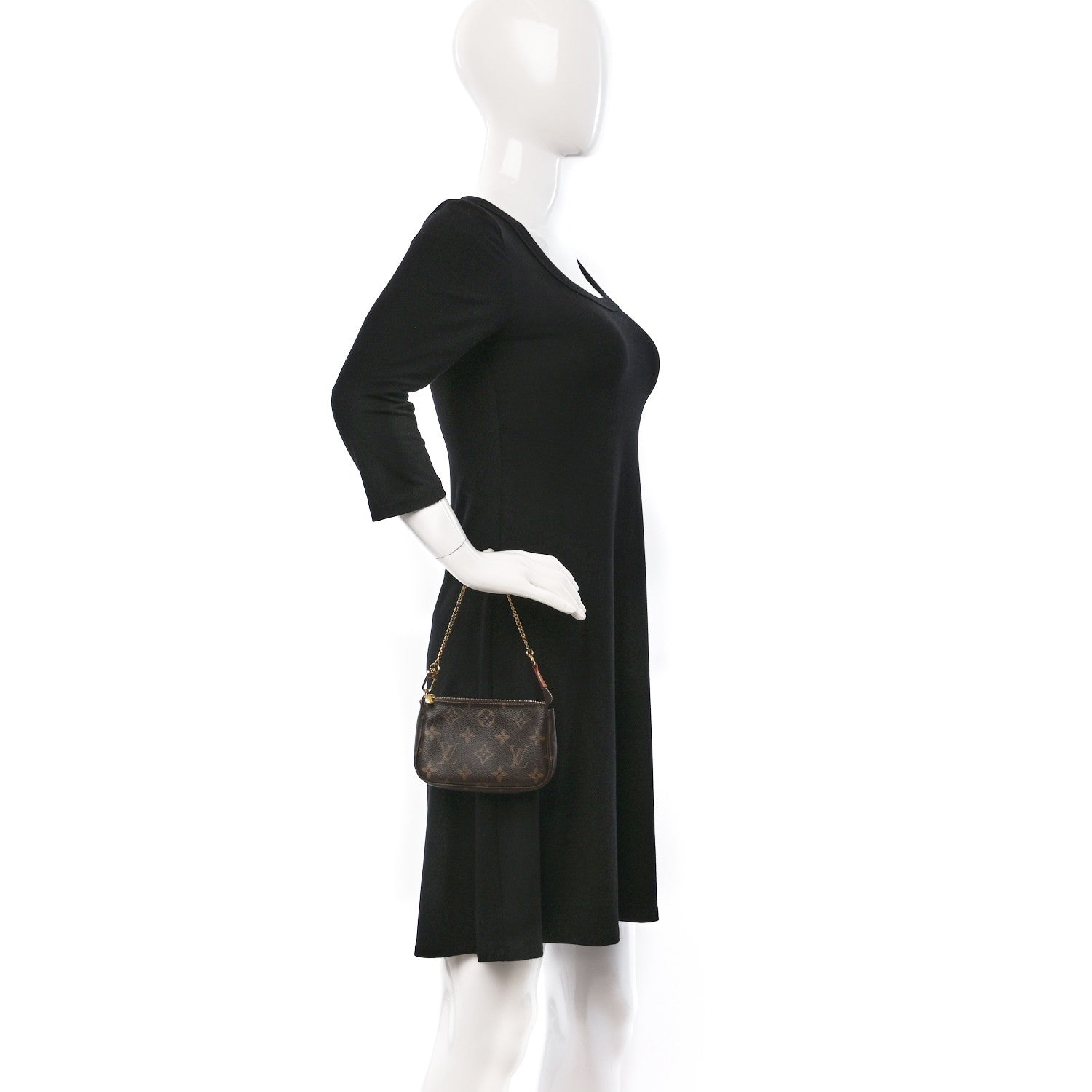 Louis Vuitton Monogram Mini Pochette Accessories 2 of 9