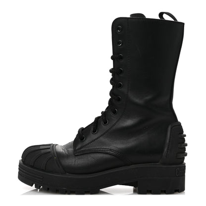 Christian Dior Calfskin Rubber DiorIron Boots 35.5 Black 1 of 10