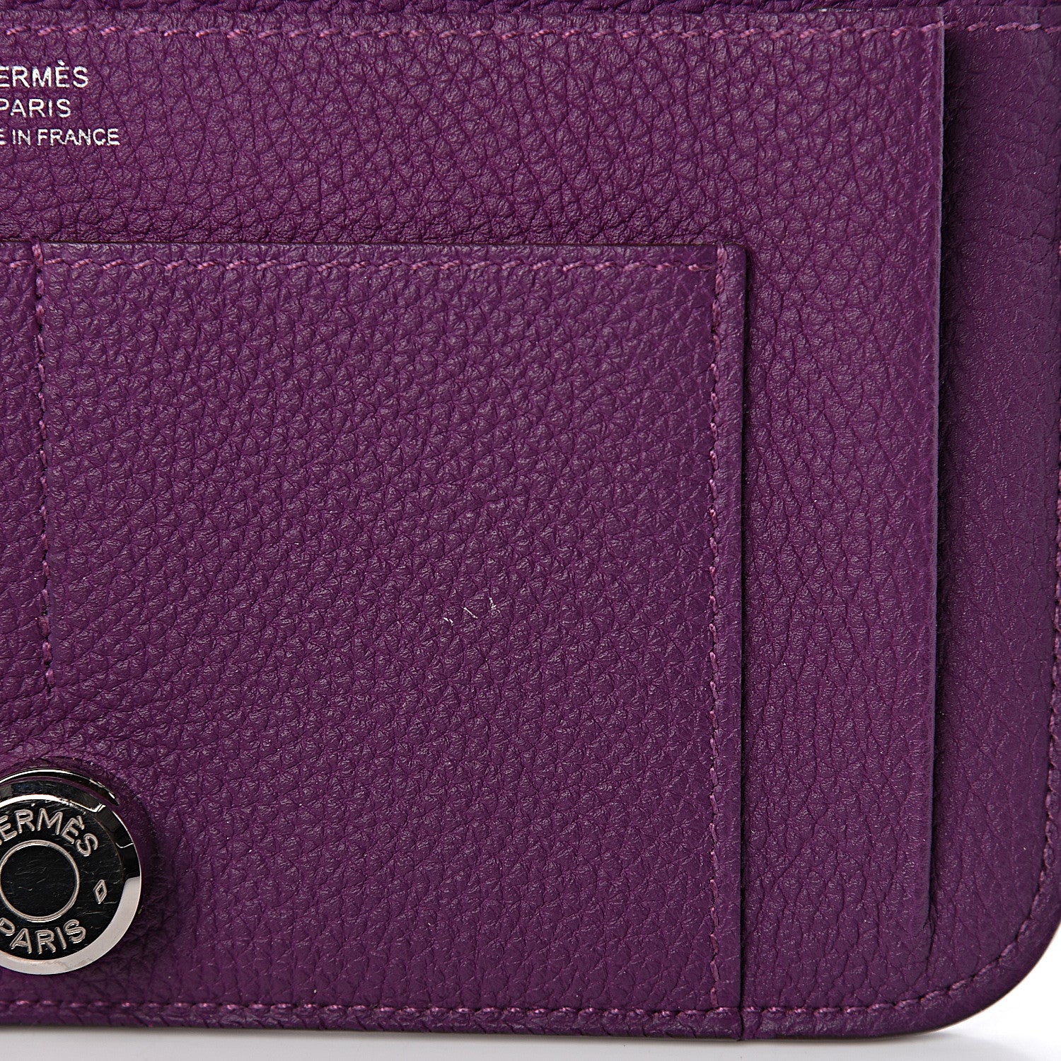Hermes Togo Dogon Duo Wallet Ultraviolet 13 of 18