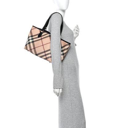 Burberry Supernova Check Small Nickie Tote Black 2 of 12