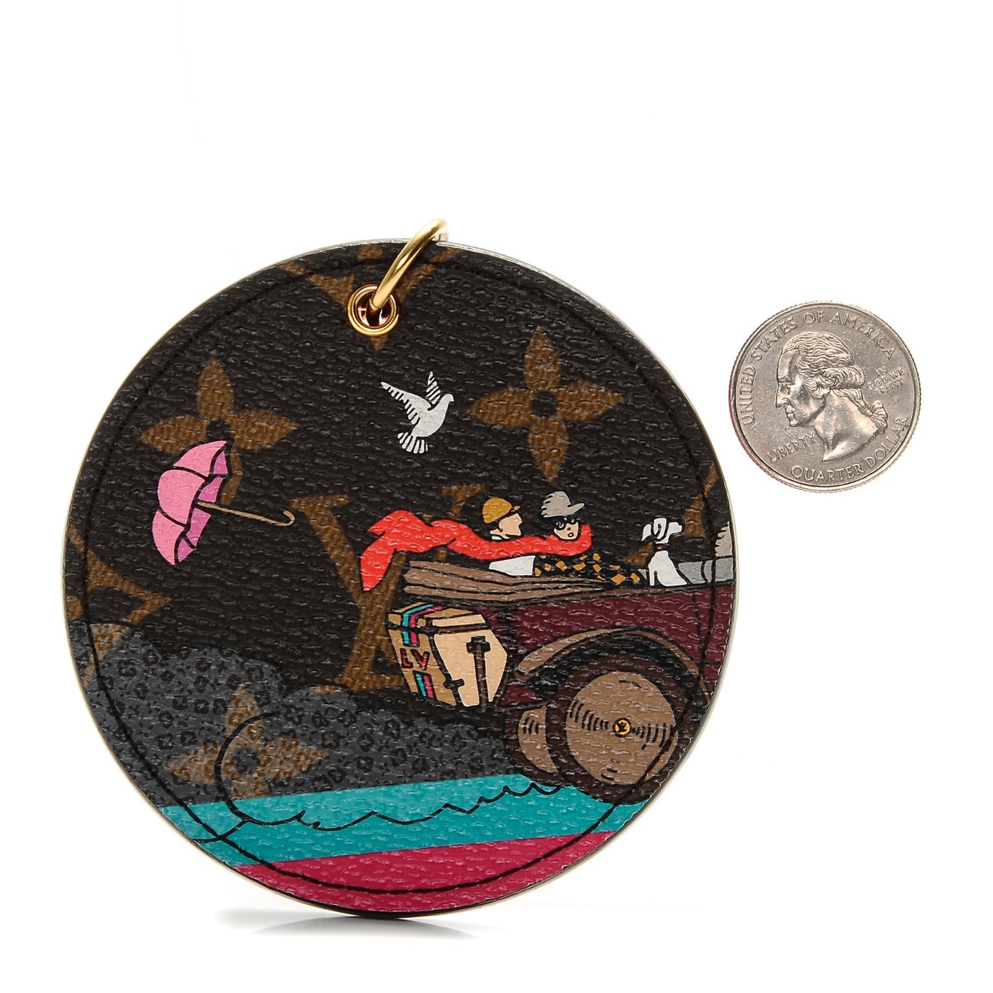 Monogram 2015 Christmas Animation Bag Charm Key Ring