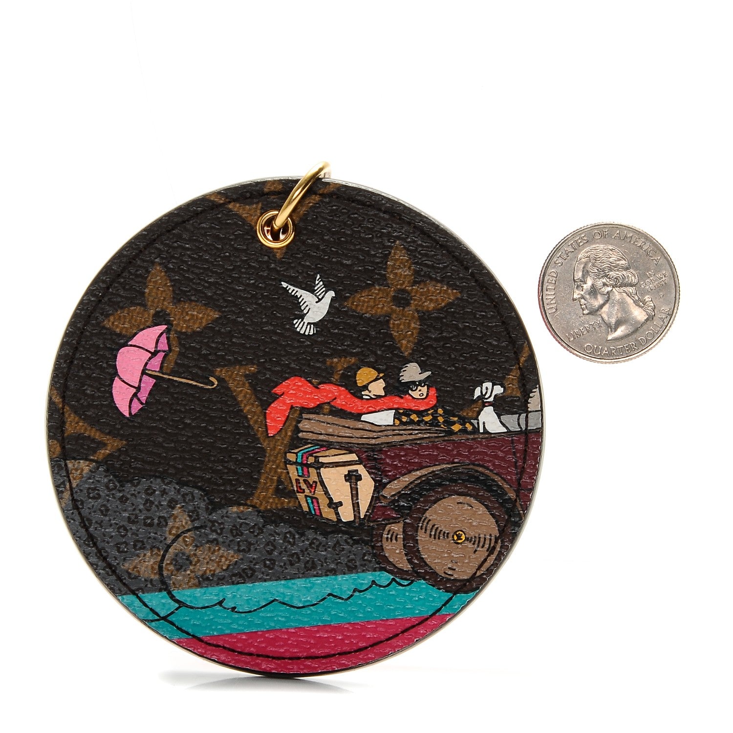 Louis Vuitton Monogram 2015 Christmas Animation Bag Charm Key Ring 2 of 5