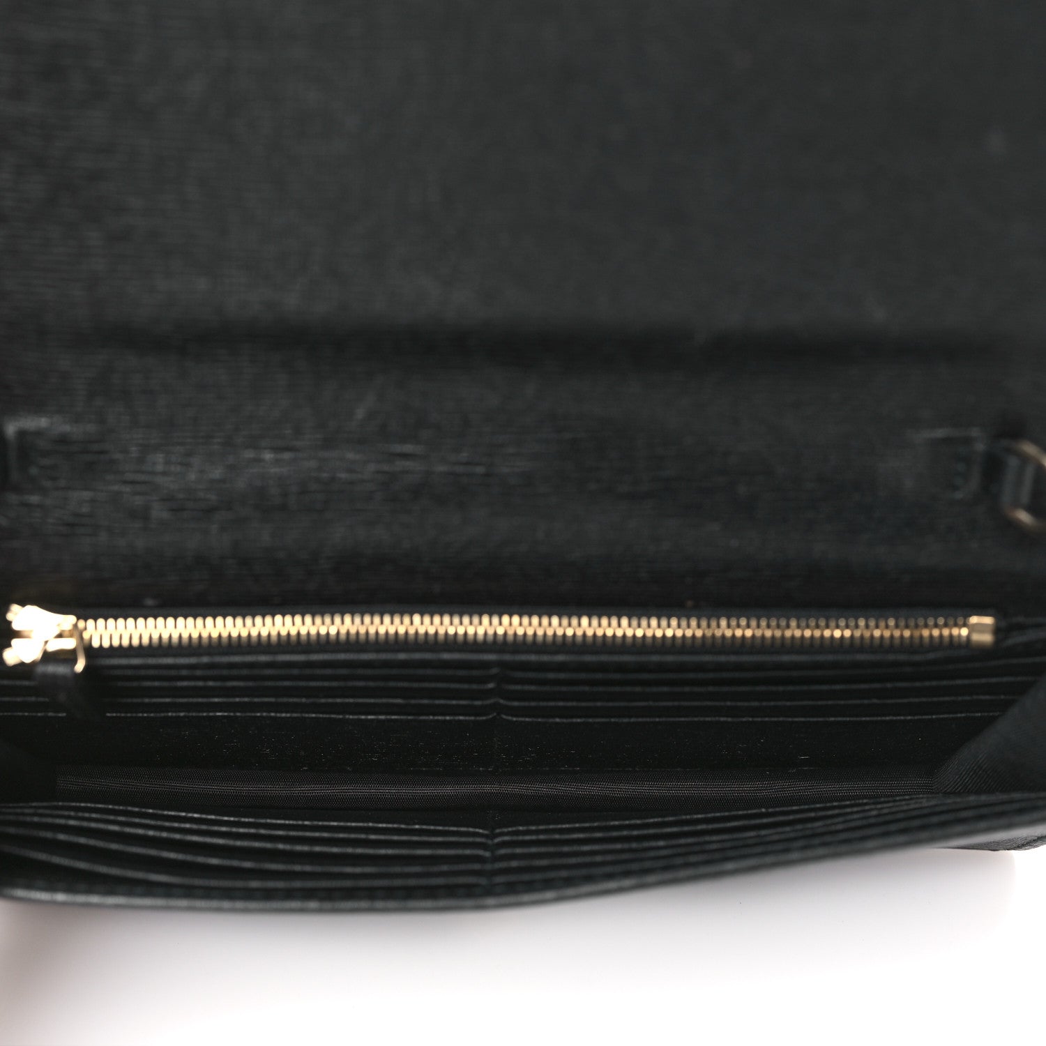 Gucci Textured Calfskin Medium Betty Chain Wallet Black 5 of 9