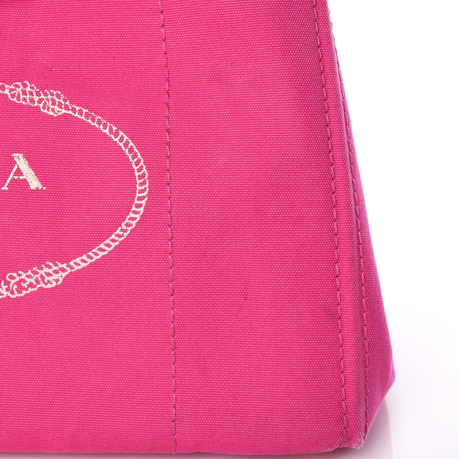 Prada Canapa Logo Shopping Tote Fuxia 14 of 16