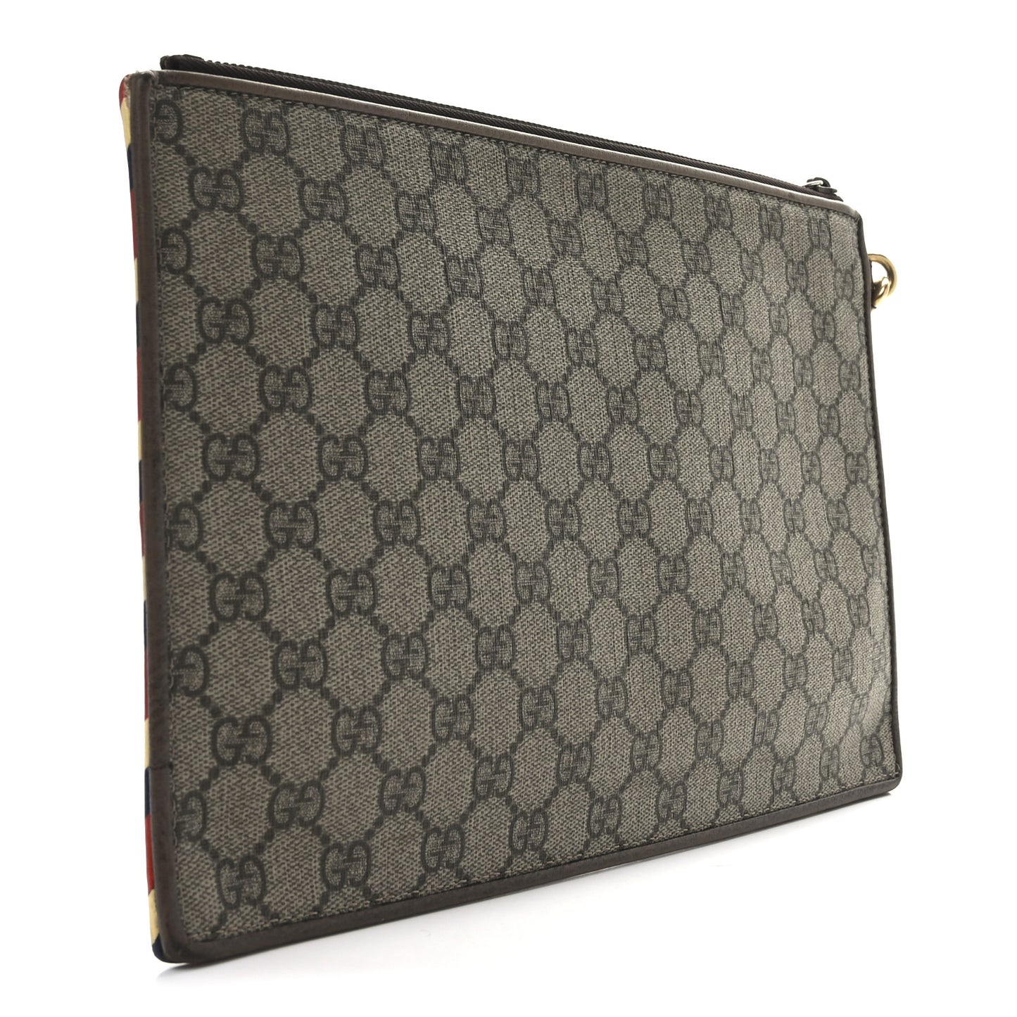 GG Supreme Monogram Courrier Documents Holder Beige New Acero