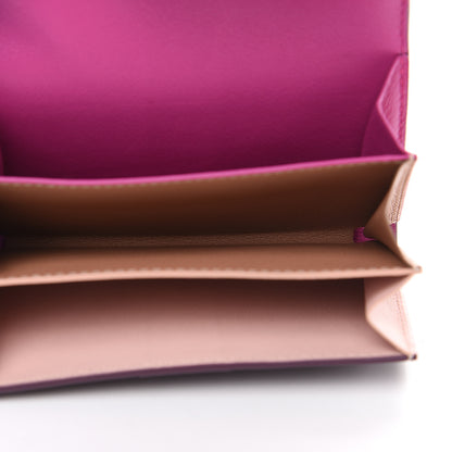 Delvaux Box Calfskin Magic Brillant Card Holder Prune Heliotrope Vison 4 of 5