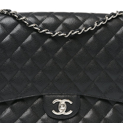 Chanel Caviar Quilted Maxi Double Flap Black 8 of 11