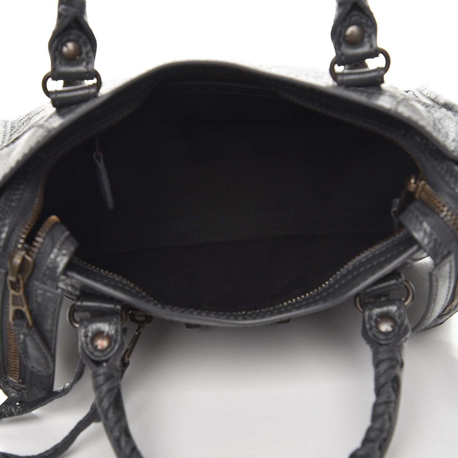 Balenciaga Agneau Giant 12 Gunmetal Hardware Mini City Gris Fossile 6 of 8