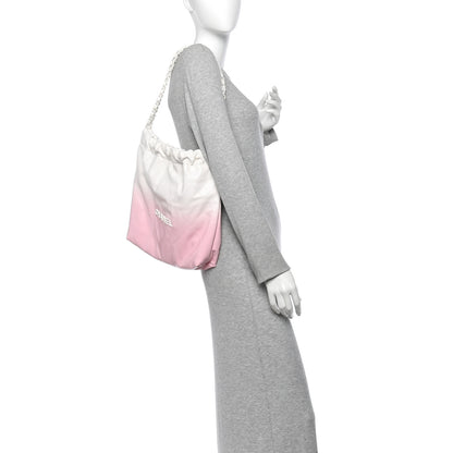 Chanel Patent Gradient Calfskin Quilted Small Chanel 22 White Light Pink 2 of 11