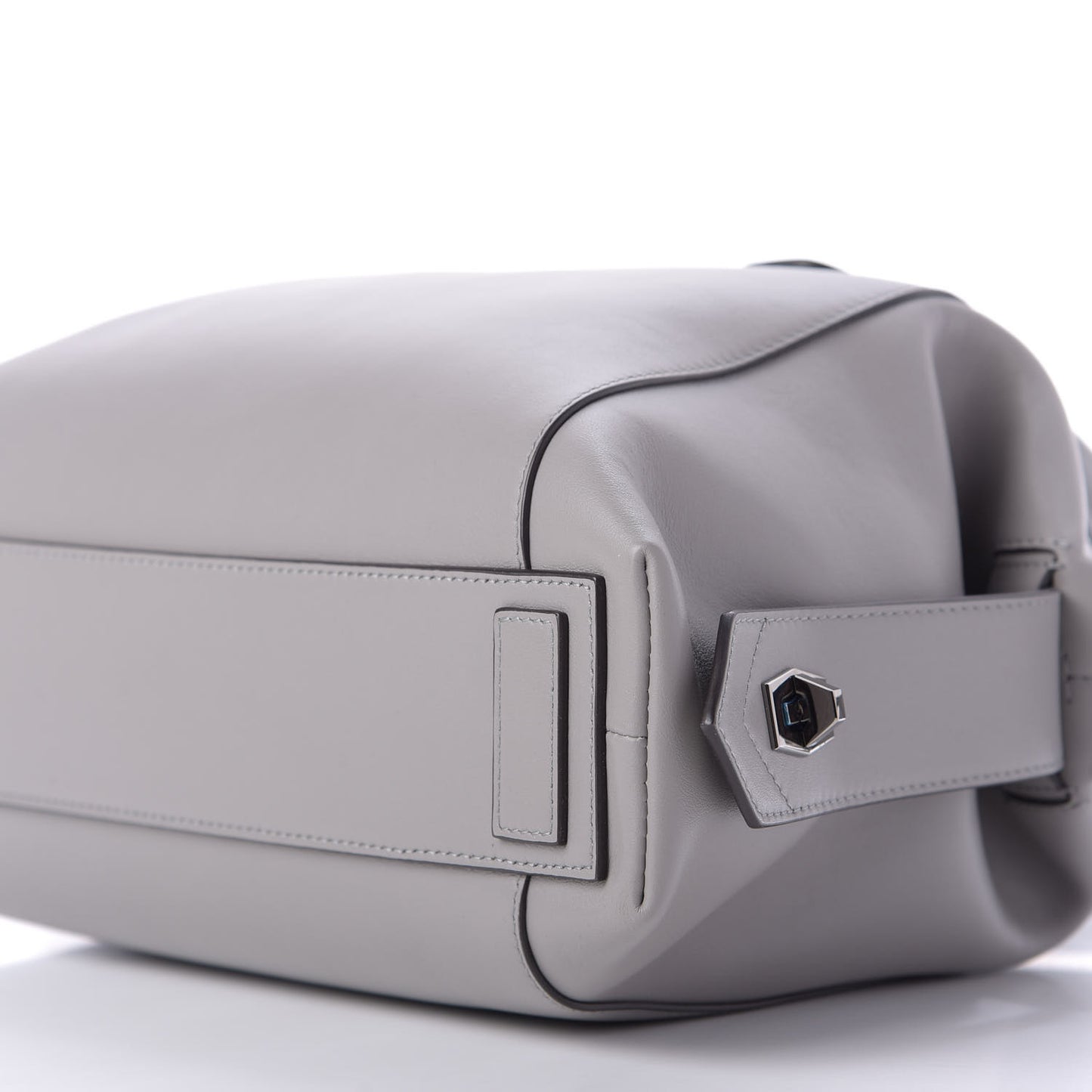 Soft Calfskin Small Antigona Pearl Grey