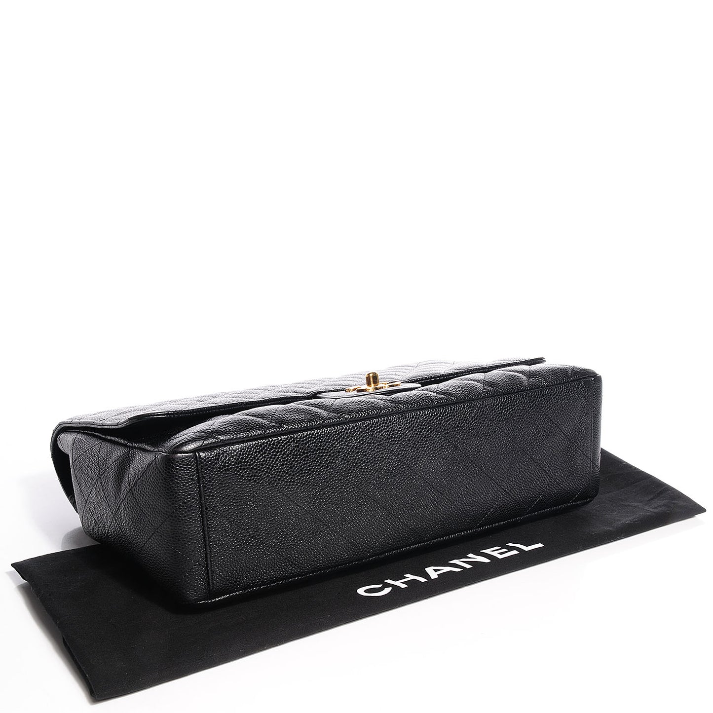 Caviar Maxi Single Flap Black
