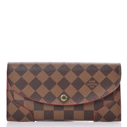 Louis Vuitton Damier Ebene Caissa Wallet Cherry 1 of 8