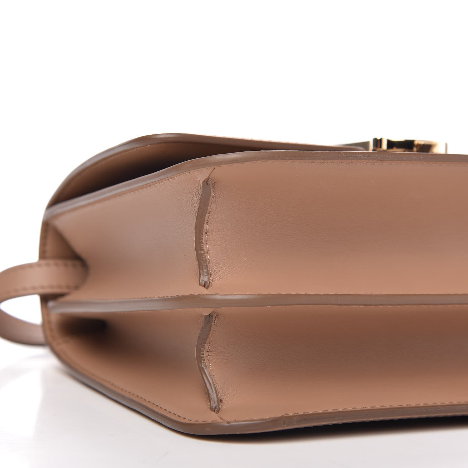 Burberry Calfskin Tartan Print Small TB Bag Light Fawn 6 of 9