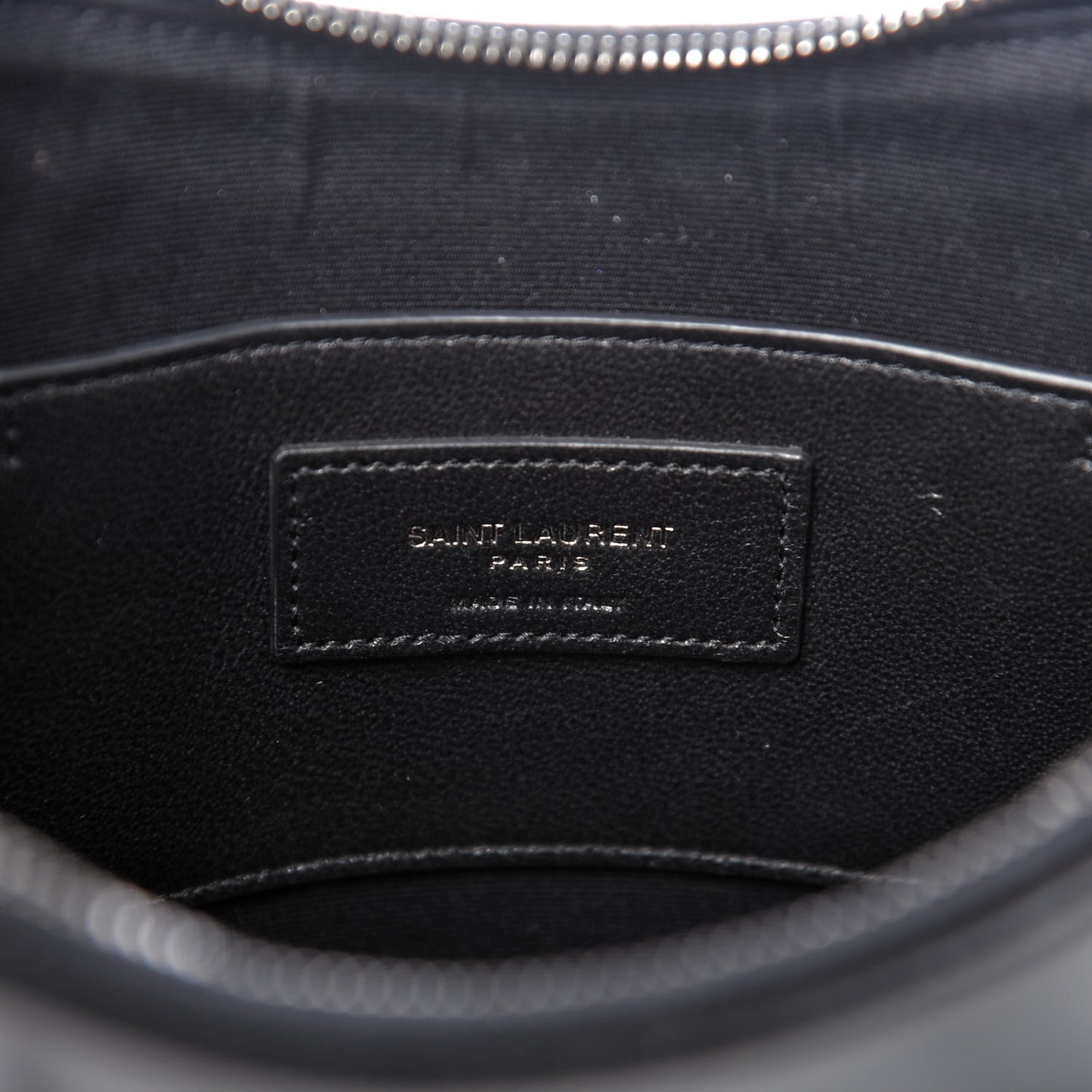 Calfskin Heart Monogram Crossbody Black