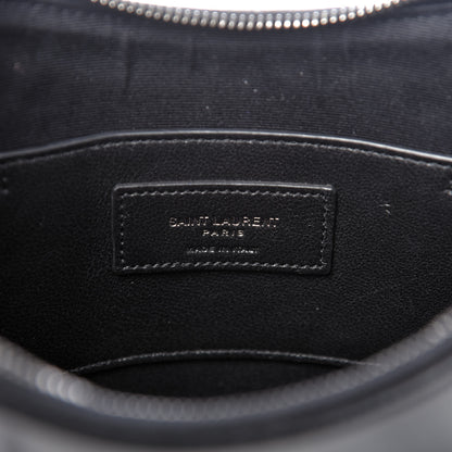 Saint Laurent Calfskin Heart Monogram Crossbody Black 6 of 9