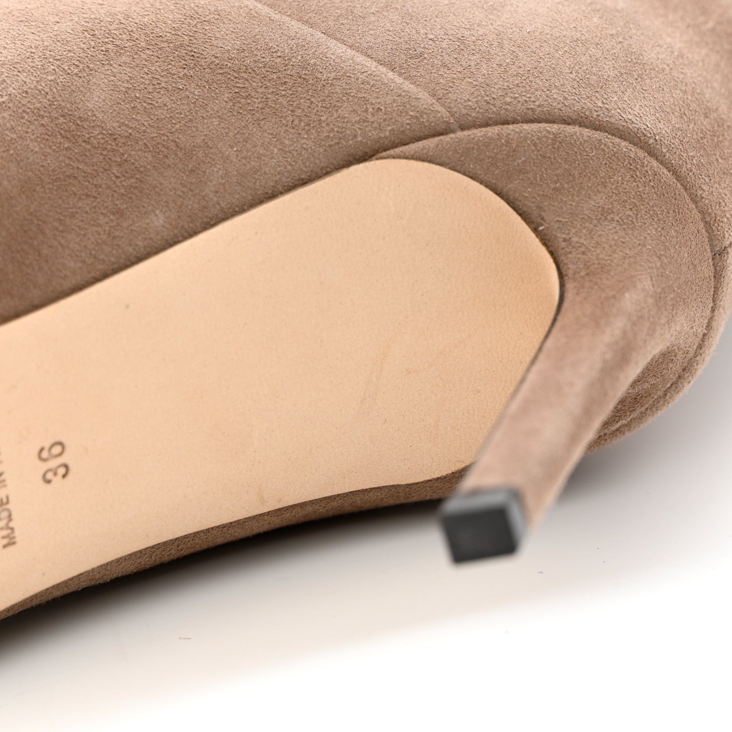 Jimmy Choo Suede Beren 85 Boots 36 Light Mocha 10 of 16