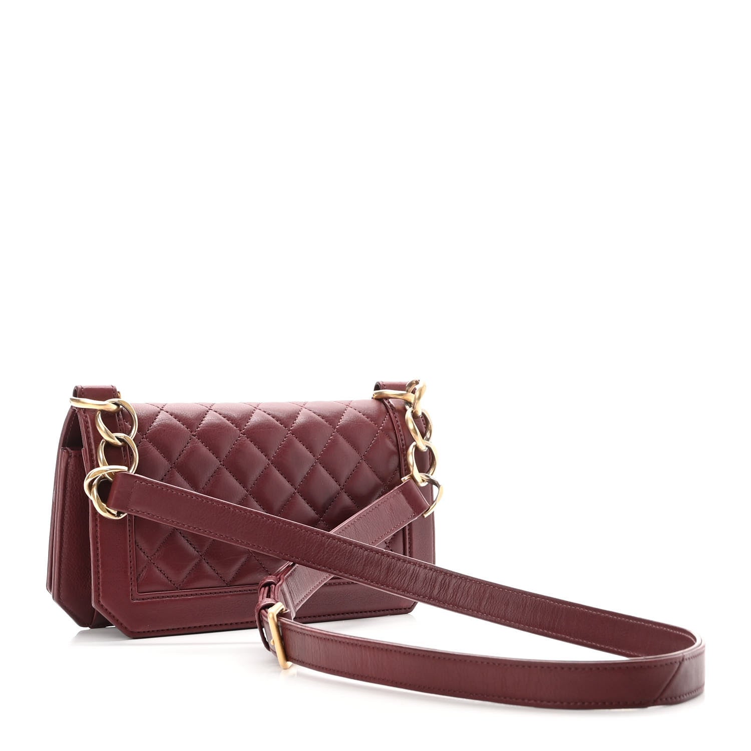 Chanel Calfskin Quilted Small Flap Burgundy 3 of 12