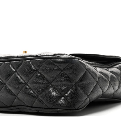 Chanel Caviar Quilted Flap Shoulder Bag Black 10 of 11