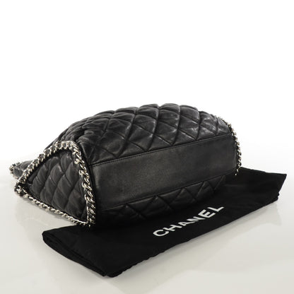 Chanel Washed Lambskin Chain Around Hobo Black 4 of 8