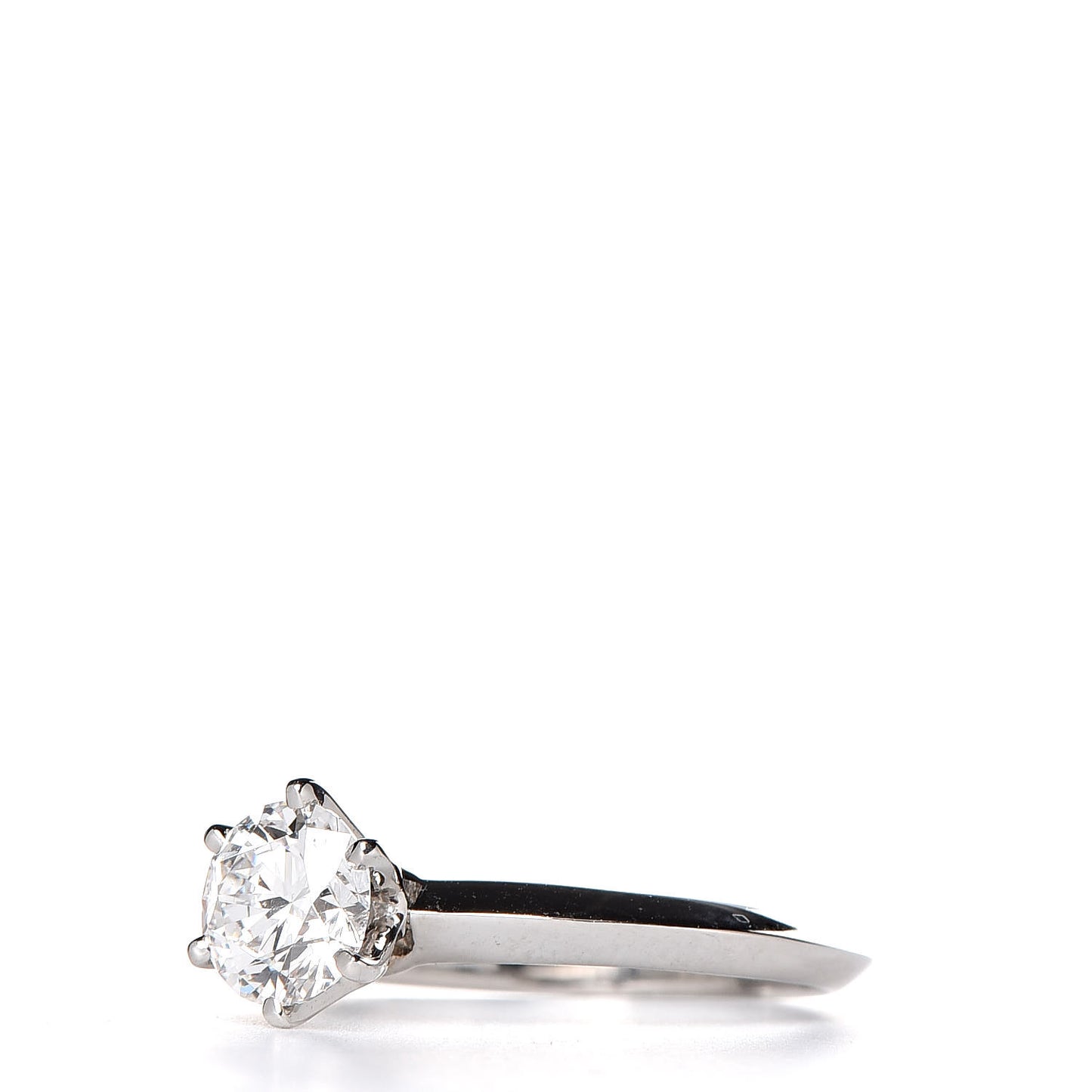 Platinum Diamond .86ct Solitaire Engagement Ring 51 5.75