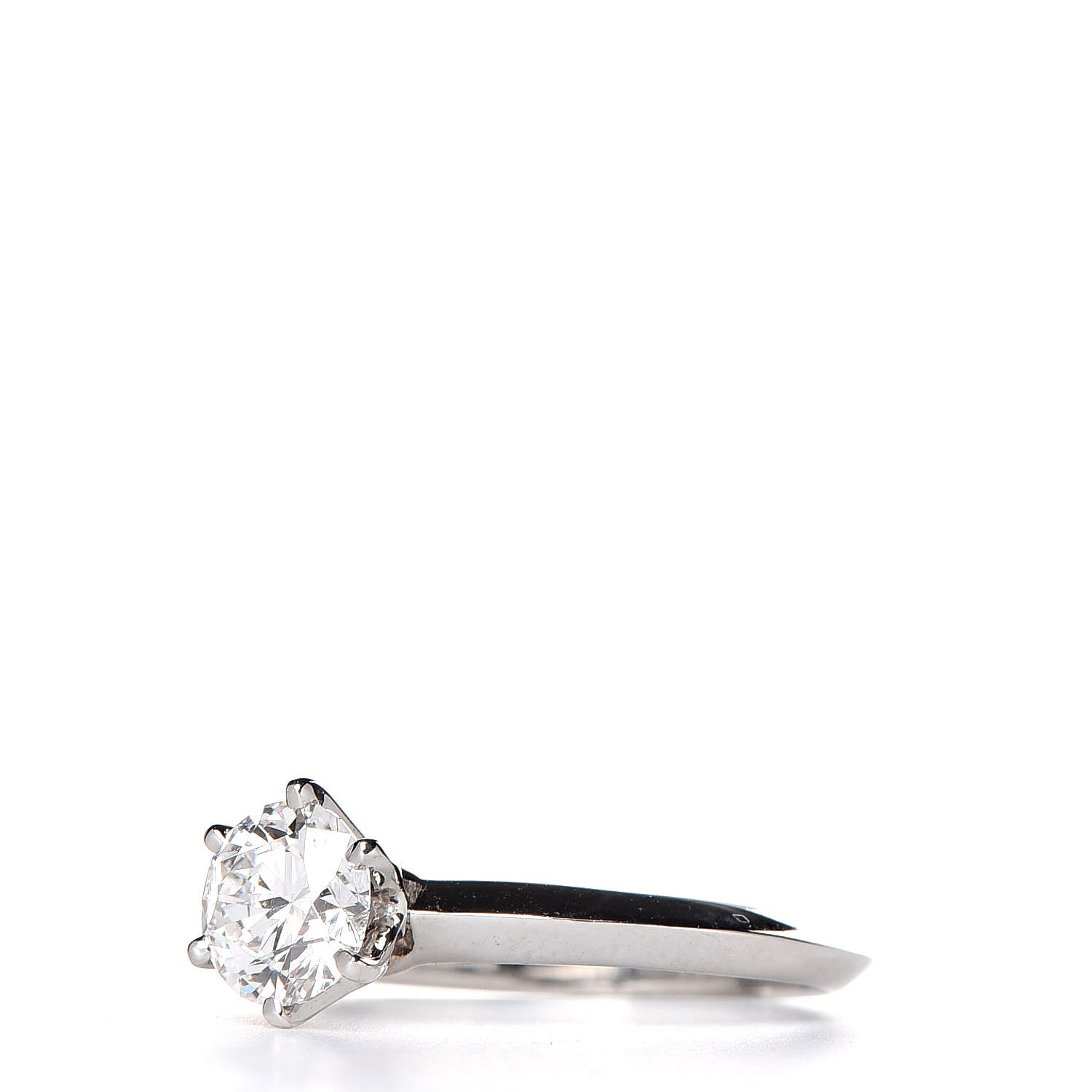 Tiffany Platinum Diamond .86ct Solitaire Engagement Ring 51 5.75 3 of 6