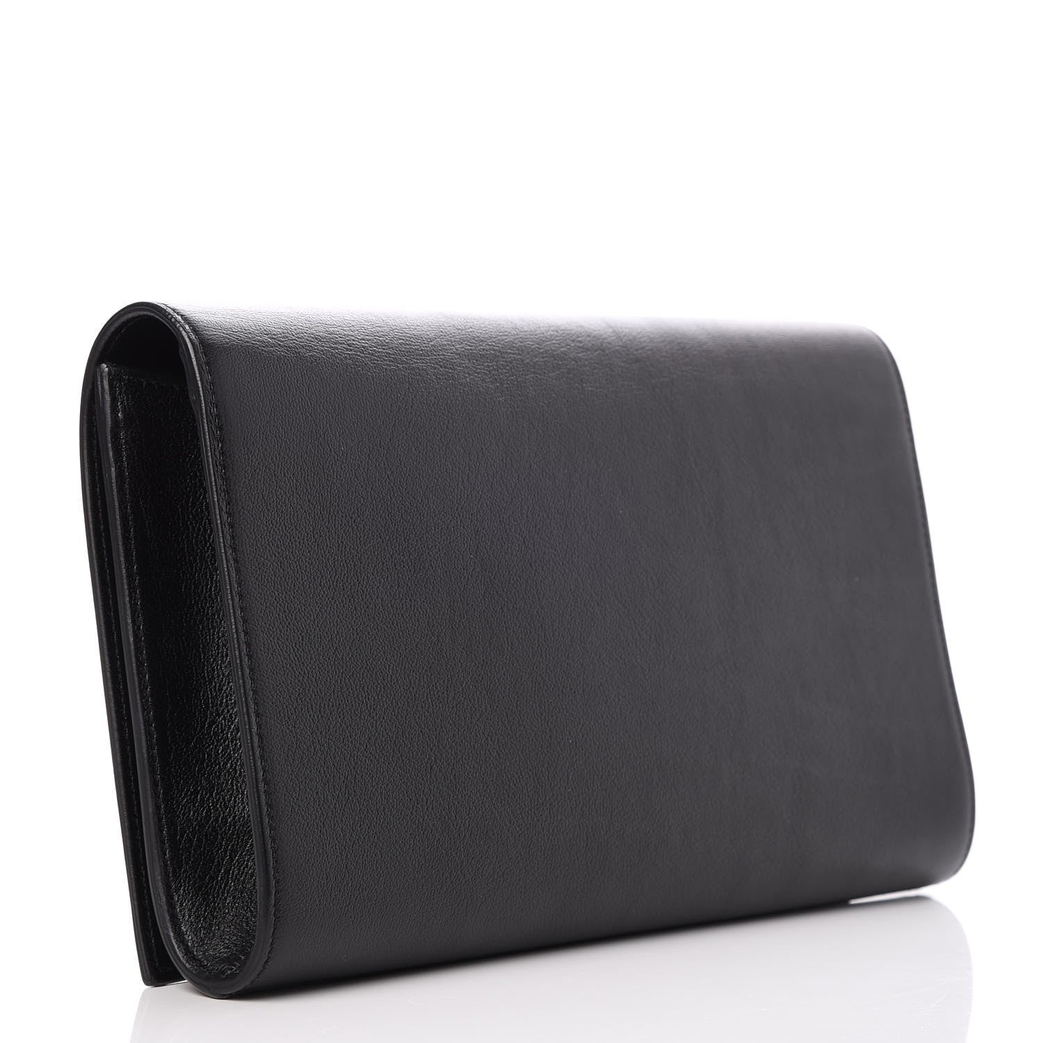 Saint Laurent Calfskin Monogram Large Belle De Jour Clutch Black 3 of 7