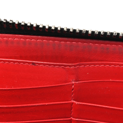 Christian Louboutin Calfskin Panettone Spiked Zip Around Wallet Black 12 of 13