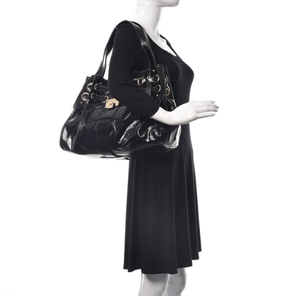 Jimmy Choo Crushed Patent Ramona Black 2 of 9
